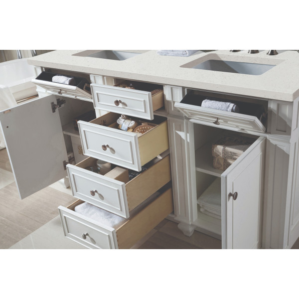 James Martin 157-V60D-BW-3LDL Bright White Vanity Lime Delight Quartz Top
