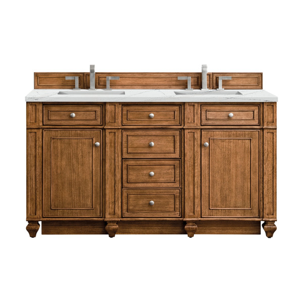James Martin 157-V60D-3ENC Bristol 60" Double Vanity/ 3 CM Quartz Top