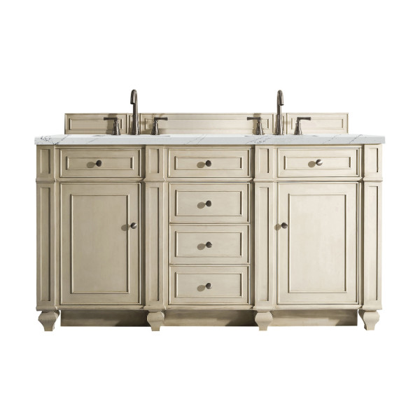 James Martin 157-V60D-3ENC Bristol 60" Double Vanity/ 3 CM Quartz Top