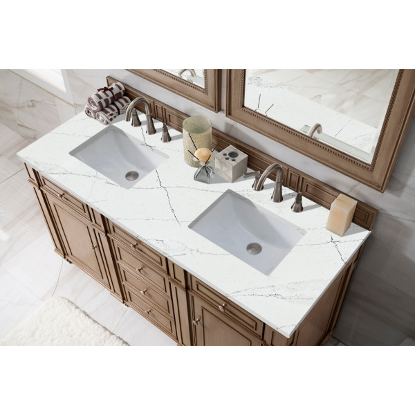 James Martin 157-V60D-3ENC Bristol 60" Double Vanity/ 3 CM Quartz Top