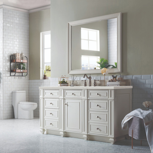 James Martin 157-V60S-BW-3LDL Bright White Vanity Lime Delight Quartz Top