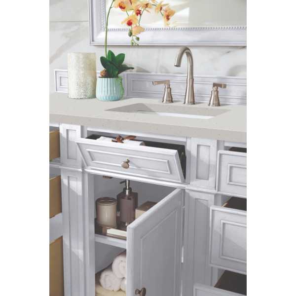 James Martin 157-V60S-BW-3LDL Bright White Vanity Lime Delight Quartz Top