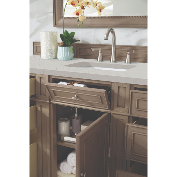 James Martin 157-V60S-WW-3LDL Vanity Whitewashed Walnut Lime Delight Quartz Top