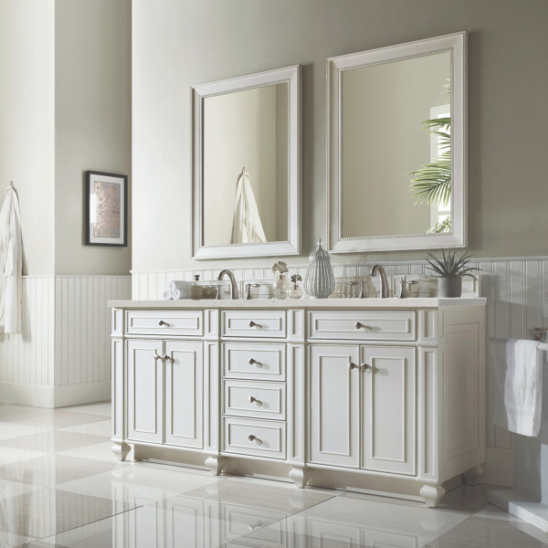 James Martin 157-V72-BW-3LDL Bright White Vanity Lime Delight Quartz Top