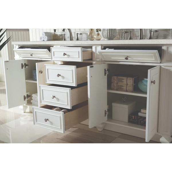 James Martin 157-V72-BW-3LDL Bright White Vanity Lime Delight Quartz Top