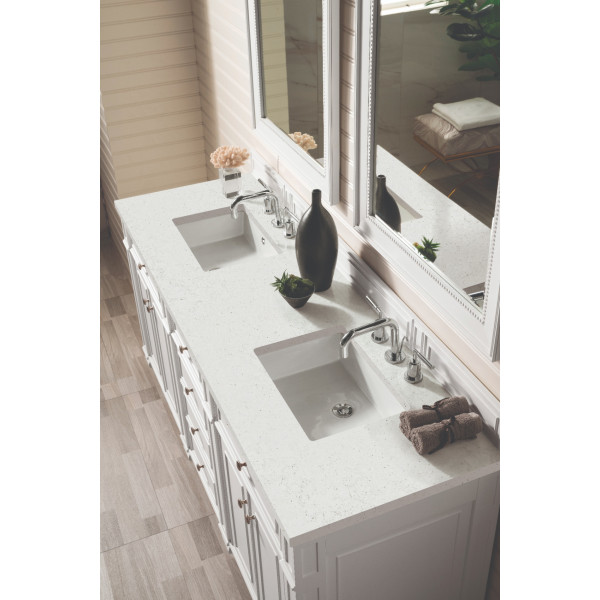 James Martin 157-V72-BW-3LDL Bright White Vanity Lime Delight Quartz Top