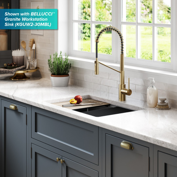 Kraus KPF-2631 Oletto™ Single Handle Pull Down Commercial Kitchen Faucet
