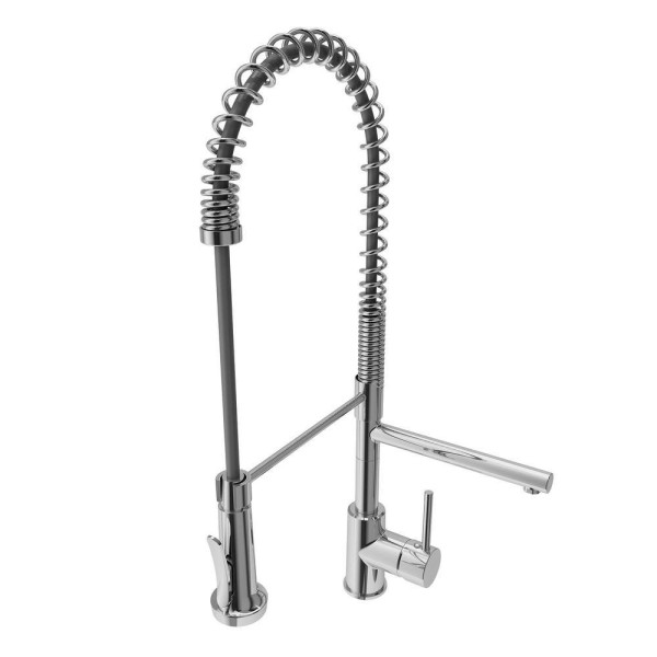 BOCCHI 1602-506-2019CH Dual Mount Granite Composite 33" 2 Bowl Kitchen Sink Kit
