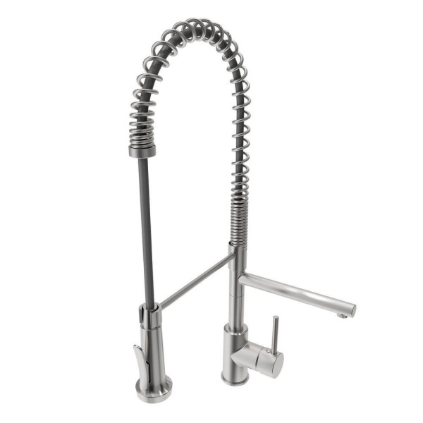 BOCCHI 1604-505-2019SS Dual Mount Granite Composite 33" 1 Bowl Kitchen Sink Kit