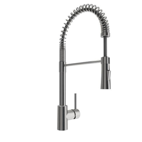 BOCCHI 1606-505-2020SS Dual Mount Granite Composite 24" 1 Bowl Kitchen Sink Kit