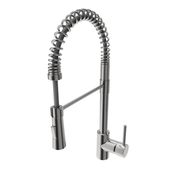 BOCCHI 1606-505-2020SS Dual Mount Granite Composite 24" 1 Bowl Kitchen Sink Kit
