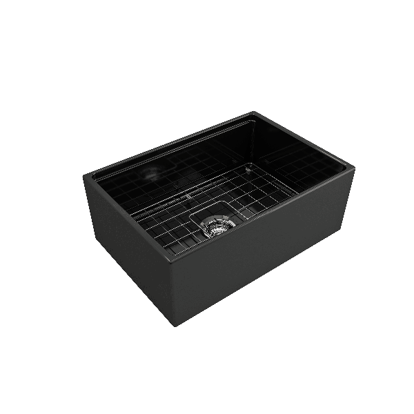 BOCCHI 1628-XXX-0120 Contempo Apron Front Fireclay 27" Single Kitchen Sink