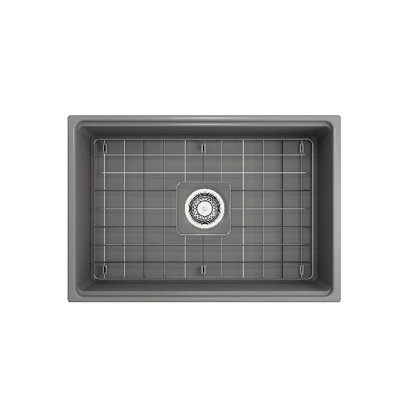 BOCCHI 1628-XXX-0120 Contempo Apron Front Fireclay 27" Single Kitchen Sink