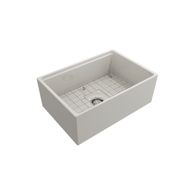 BOCCHI 1628-XXX-0120 Contempo Apron Front Fireclay 27" Single Kitchen Sink