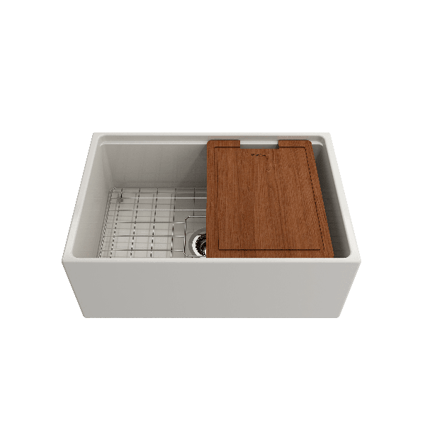 BOCCHI 1628-XXX-0120 Contempo Apron Front Fireclay 27" Single Kitchen Sink