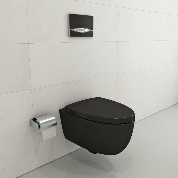 BOCCHI 1632-XXX-0129 Milano Wall-hung Elongated Toilet Bowl