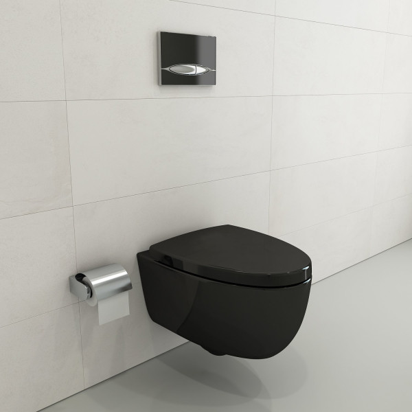 BOCCHI 1632-XXX-0129 Milano Wall-hung Elongated Toilet Bowl