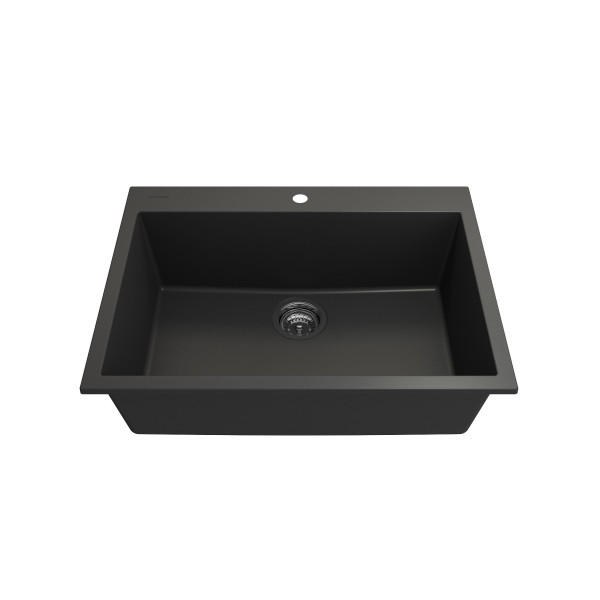 BOCCHI 1634-50x-0126 Campino Uno Dual-Mount 27 Granite Composite Kitchen Sink