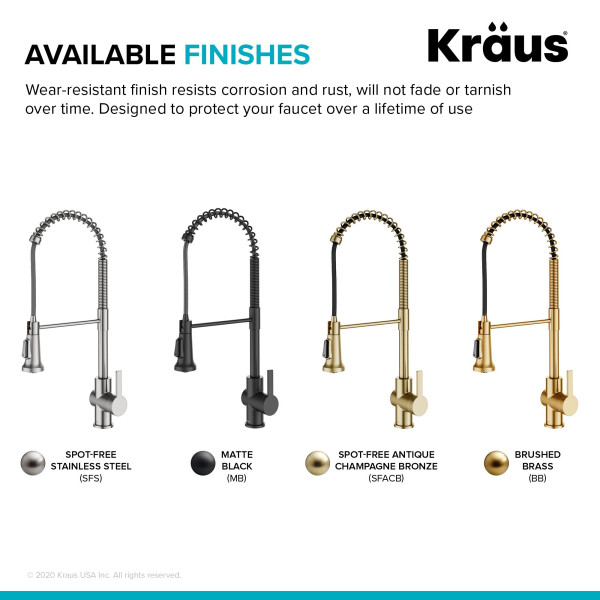 Kraus KPF-1691SFS Pull-Down Single Handle Kitchen Faucet