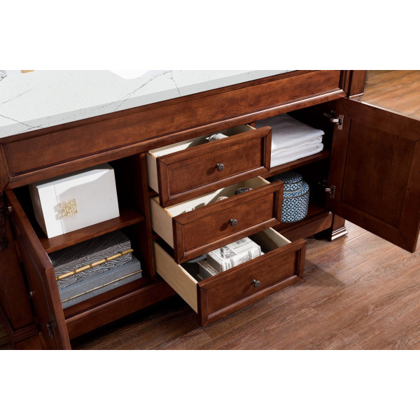 James Martin 147-114-53-3ENC Brookfield 60" Single Vanity w/ 3 CM Quartz Top