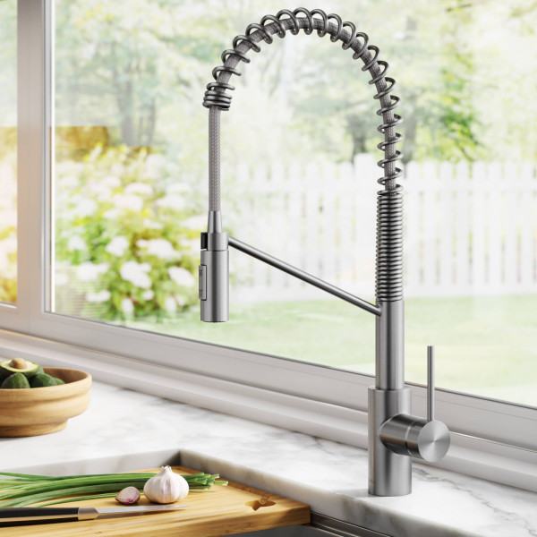 Kraus KPF-2631 Oletto™ Single Handle Pull Down Commercial Kitchen Faucet