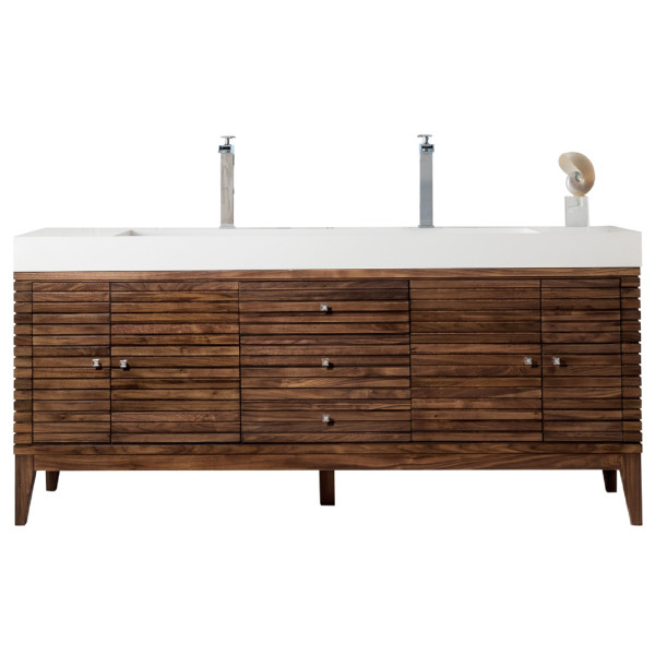 James Martin 210-V72DGW Linear 72 Inch Vanity With Solid Surface Countertop