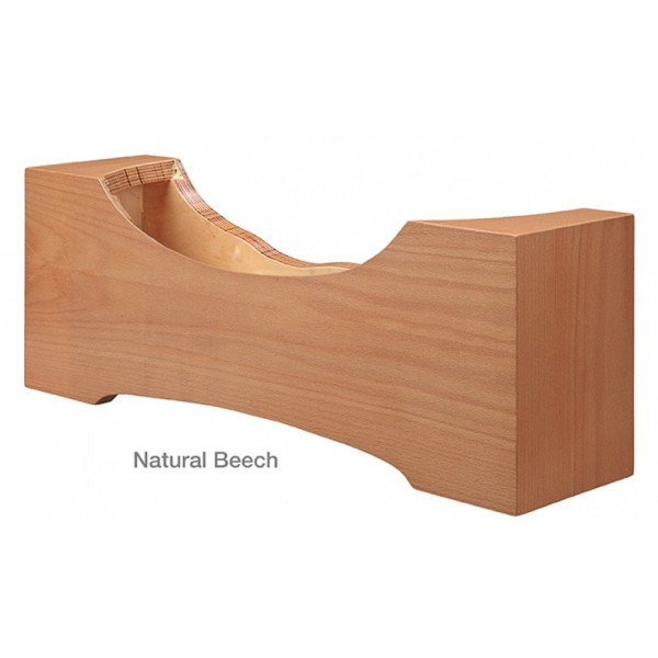 Cheviot 2128-WW-7 White Cast Iron Bathtub with Wooden Base and 7 Inch Drilling