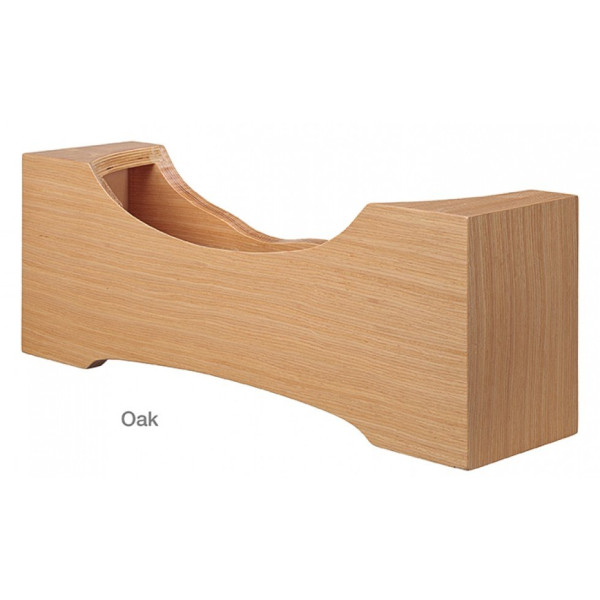 Cheviot 2131-WW White Cast Iron Bathtub with Wooden Base 
