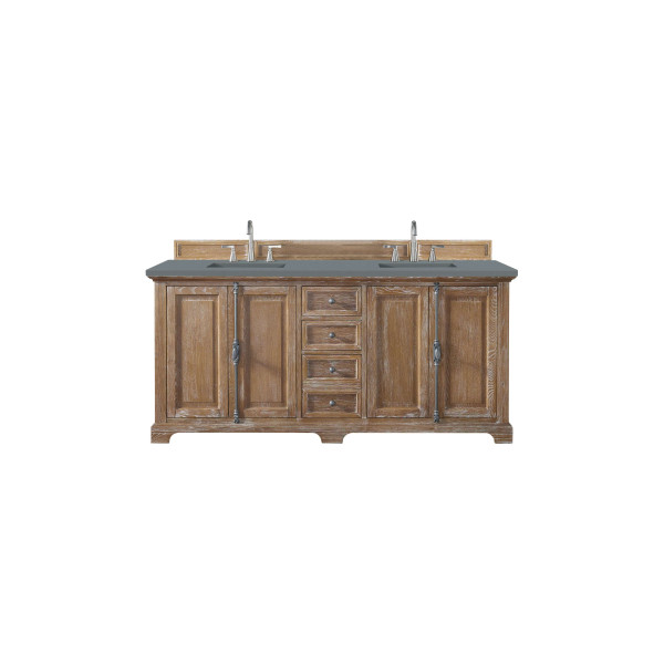 James Martin 238-105-5711-3 Providence 72" Double Vanity Driftwood w/ Top