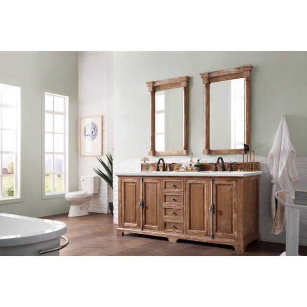 James Martin 238-105-5711-3 Providence 72" Double Vanity Driftwood w/ Top