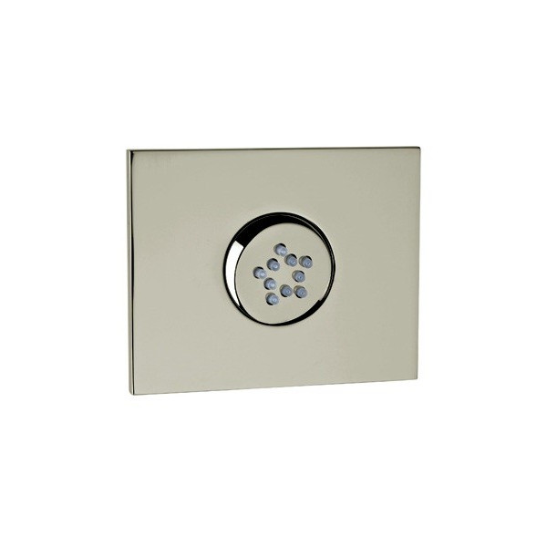 Rohl 24960 1-Hole Flat Panel Rectangular Swivel Body Spray with 10 Jets