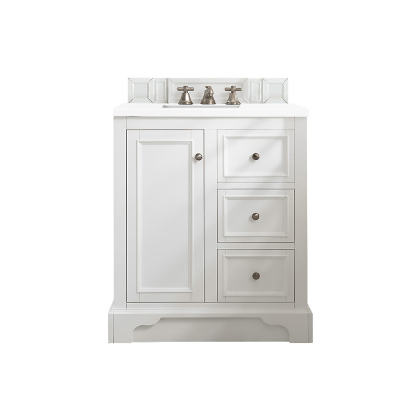 James Martin 825-V30-3WZ Single Vanity w/ White Zeus Quartz Top