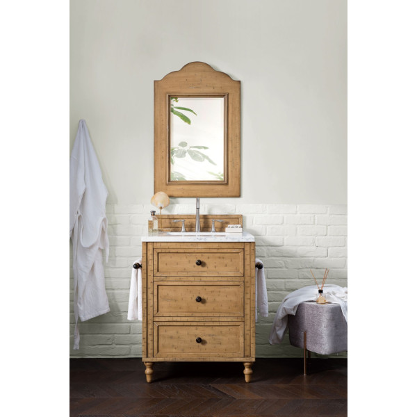 James Martin 300-V26-DRP-3 26 Inch Driftwood Patina Single Vanity w/ Top