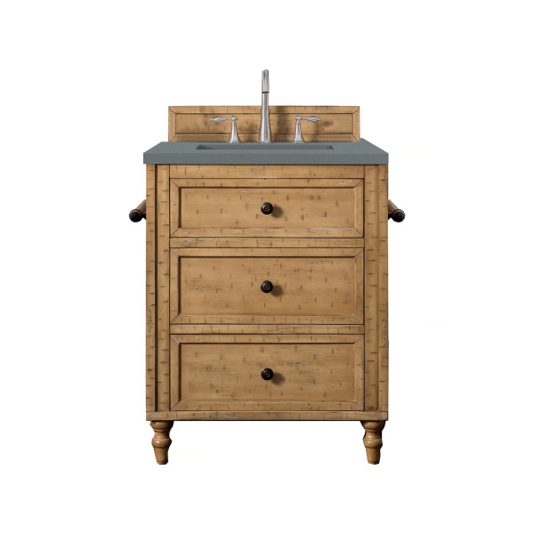 James Martin 300-V26-DRP-3 26 Inch Driftwood Patina Single Vanity w/ Top