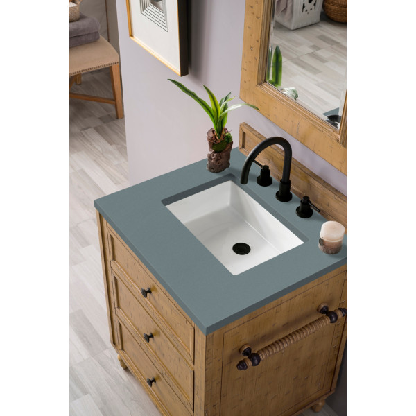 James Martin 300-V26-DRP-3 26 Inch Driftwood Patina Single Vanity w/ Top