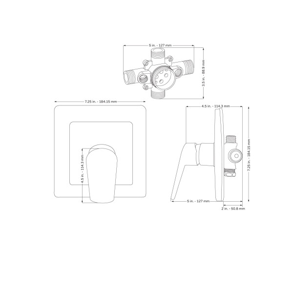 PULSE 3003-RIV-PB Tru-Temp Pressure Balance 1/2" Rough-In Valve