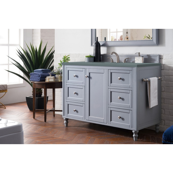 James Martin 301-V48-SL-3 48" Silver Gray Single Vanity with Countertop