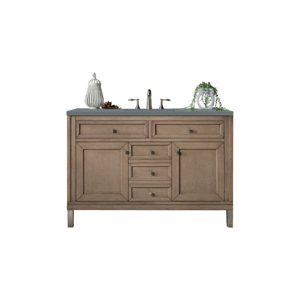 James Martin 305-V48-WWW-3 Chicago 48" White Washed Walnut Single Vanity