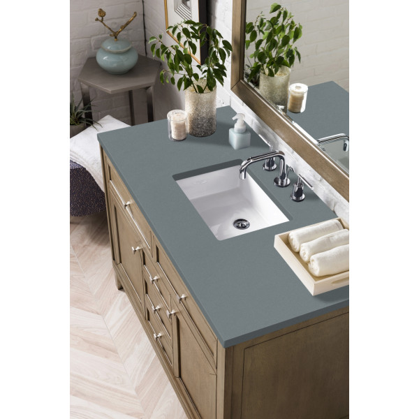 James Martin 305-V48-WWW-3 Chicago 48" White Washed Walnut Single Vanity