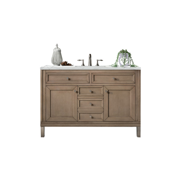 James Martin 305-V48-WWW-3 Chicago 48" White Washed Walnut Single Vanity