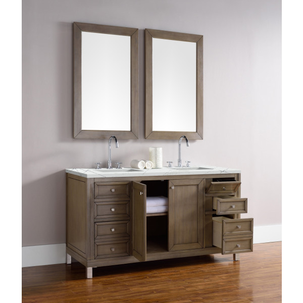 James Martin 305-V48-WWW-3 Chicago 48" White Washed Walnut Single Vanity