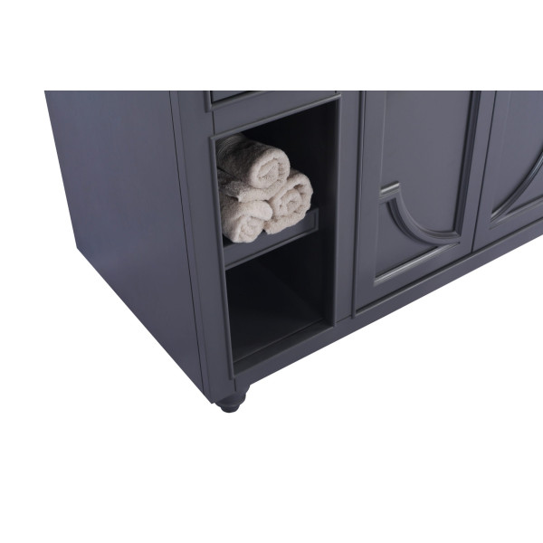 Laviva 313613-48-MW Odyssey 48" Vanity + Matte White Stone Solid Surface Top