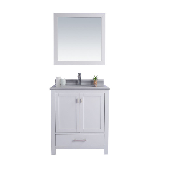 Laviva 313ANG-30-WS Wilson 30 Inch Vanity With White Stripe Countertop