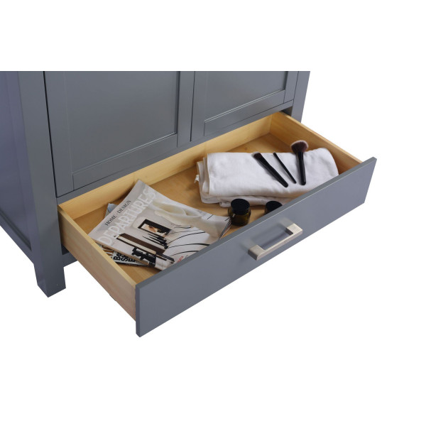 Laviva 313ANG-36-WS Wilson 36 Inch Vanity With White Stripe Countertop