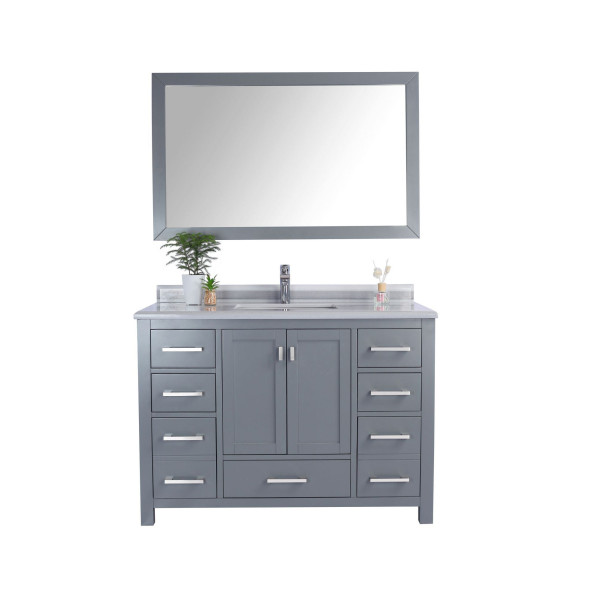 Laviva 313ANG-48-WS Wilson 48 Inch Vanity With White Stripe Countertop
