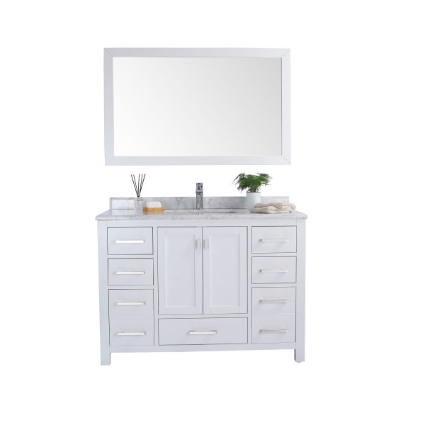 Laviva 313ANG-48-WC Wilson 48 Inch Vanity With White Carrara Countertop