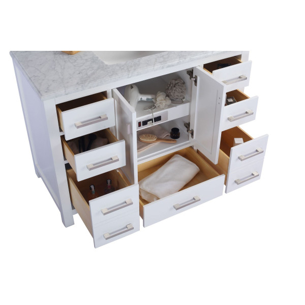 Laviva 313ANG-48-WS Wilson 48 Inch Vanity With White Stripe Countertop