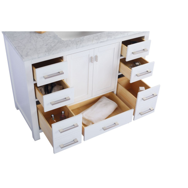 Laviva 313ANG-48-WS Wilson 48 Inch Vanity With White Stripe Countertop