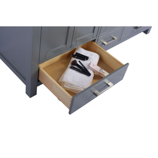 Laviva 313ANG-60-WS Wilson 60 Inch Vanity With White Stripe Countertop