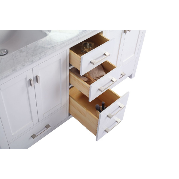 Laviva 313ANG-60-WS Wilson 60 Inch Vanity With White Stripe Countertop